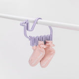 12 Clip Folding Drying Rack Underwear Socks Clip Multi-functional Clothes Rack Plastic Portable Cloth Drying Rack - WauwPauw